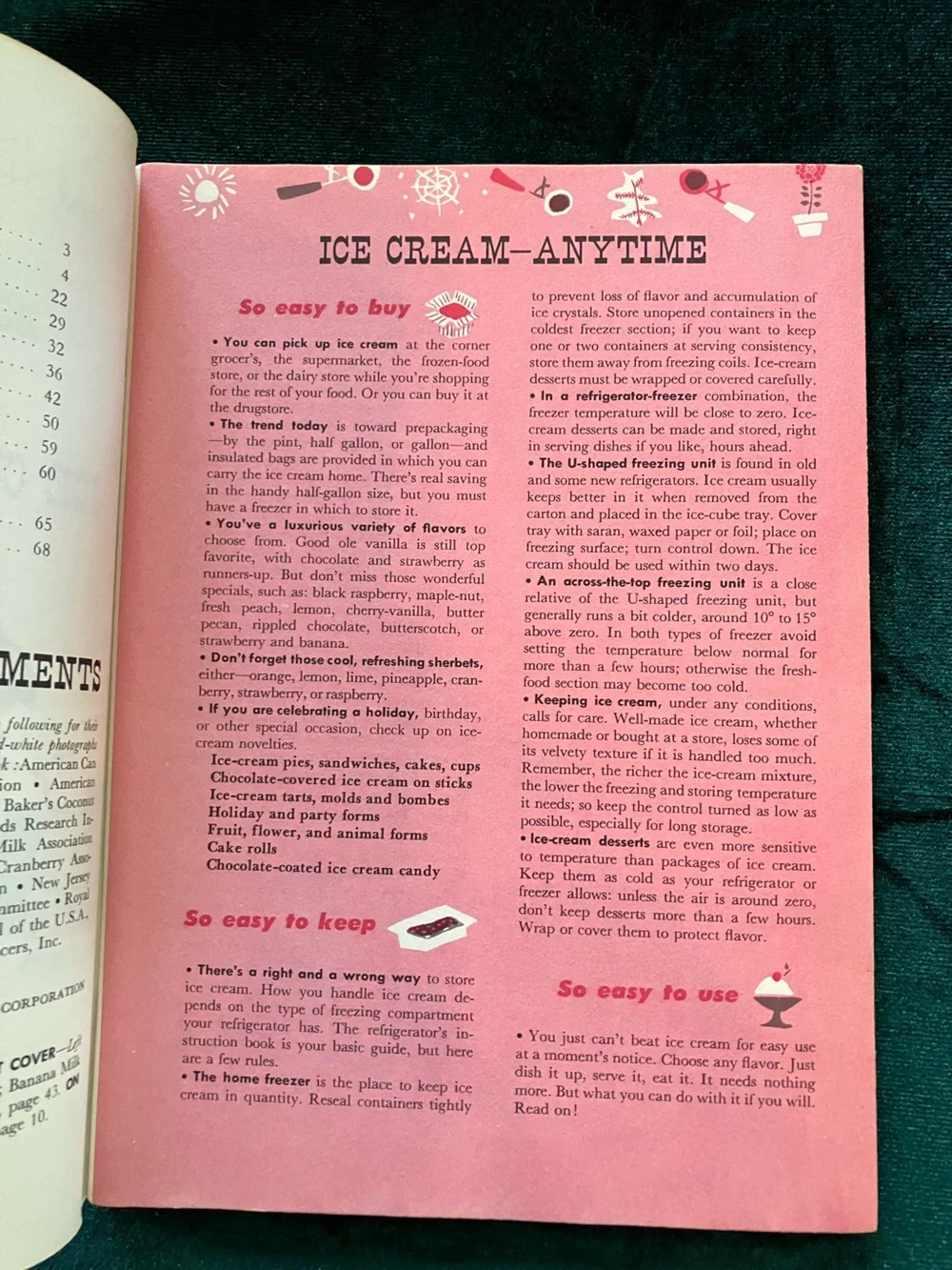 Vintage Good Housekeeping Book Of Ice Creams & Cool Drinks